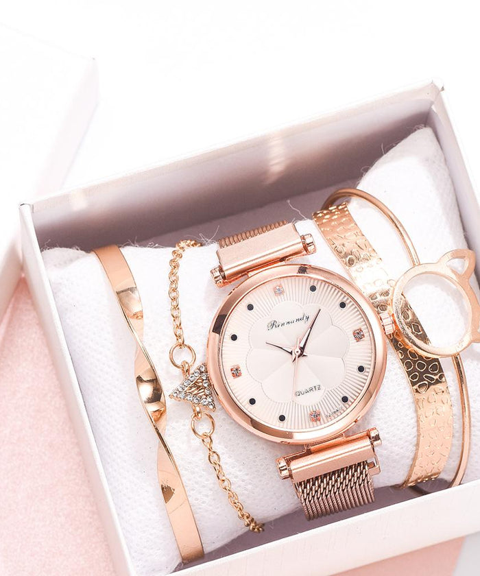 Fashion 5pcs Set Women Watches