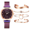 Fashion 5pcs Set Women Watches